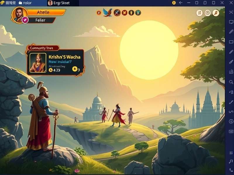 Krishna S Valor gameplay screenshot showing character and environment