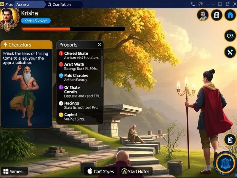 Krishna S Valor character progression interface
